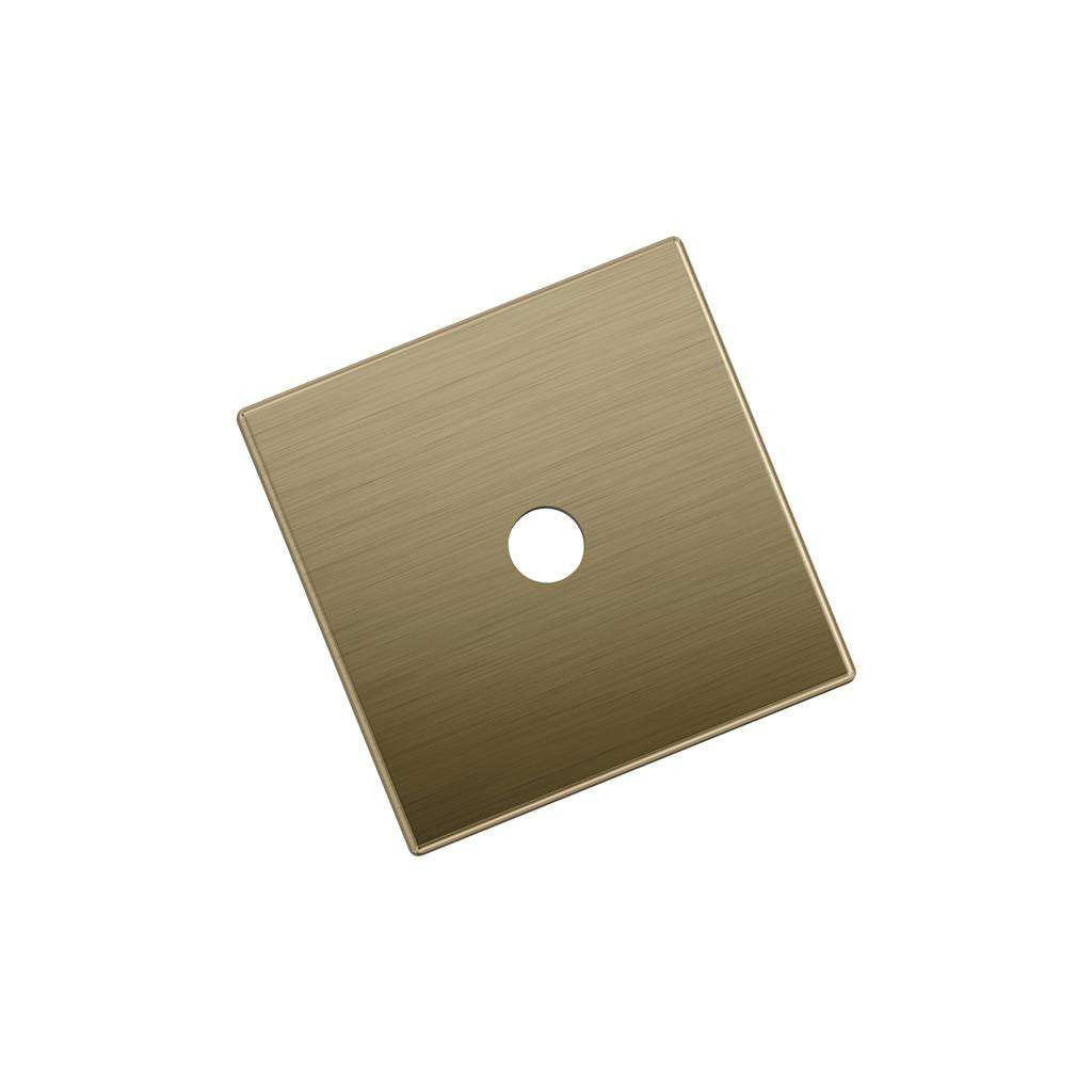 AMEROCK Ladera 1-3/16" Square Cabinet Knob Backplate in Golden Champagne BP37760BBZ