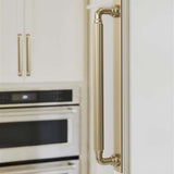 AMEROCK Ladera Rectangle Appliance Pull Backplate in Golden Champagne 12" BP37769BBZ Mounted