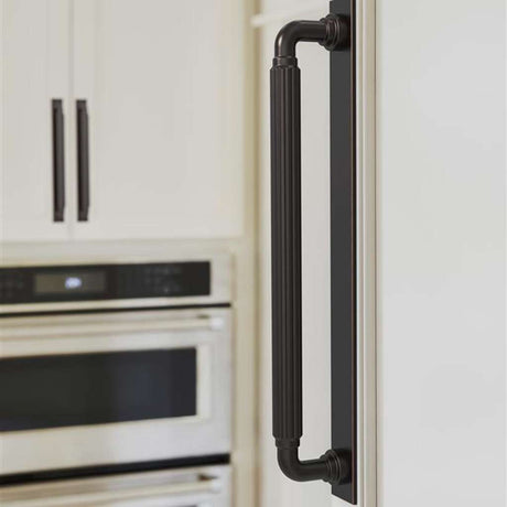 AMEROCK Ladera Rectangle Appliance Pull Backplate in Oil Rubbed Bronze 12" BP37769ORB Mounted