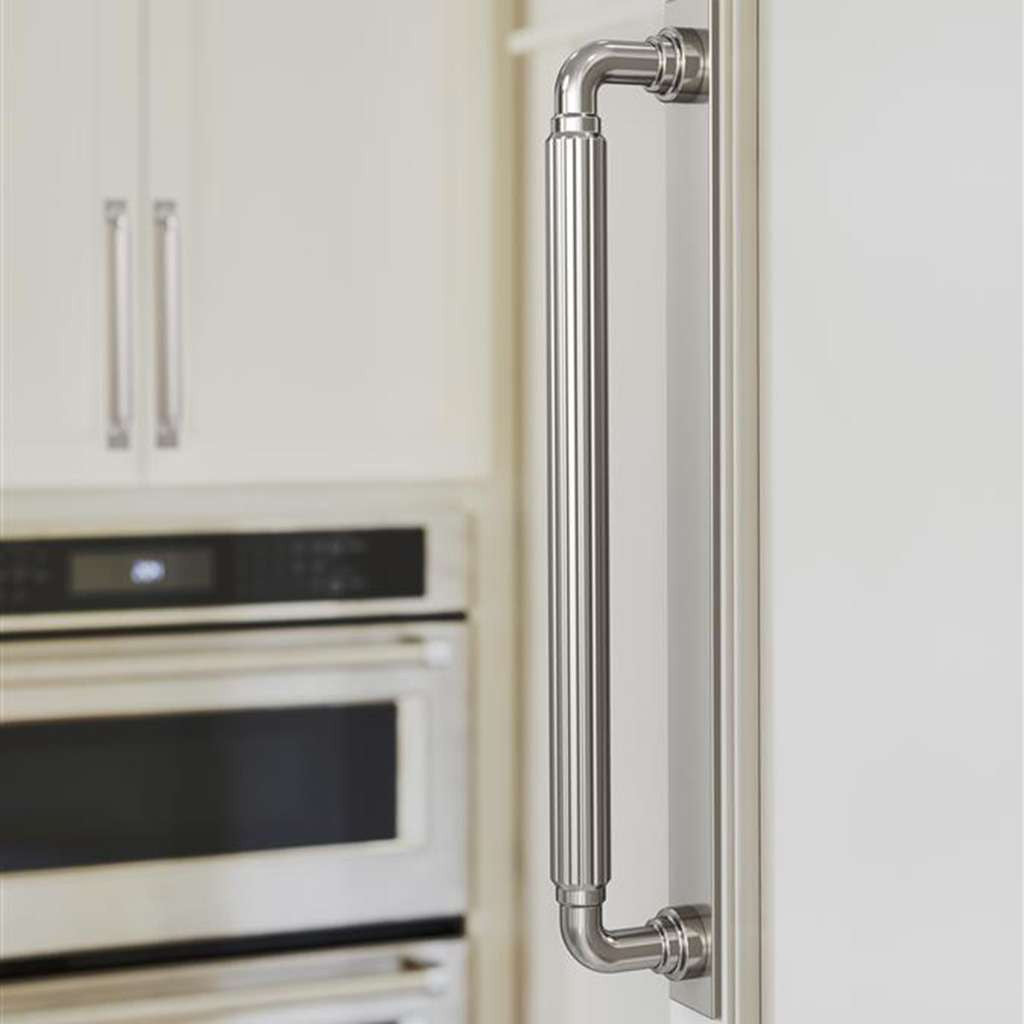 AMEROCK Ladera Rectangle Appliance Pull Backplate in Polished Nickel 12" BP37769PN Mounted