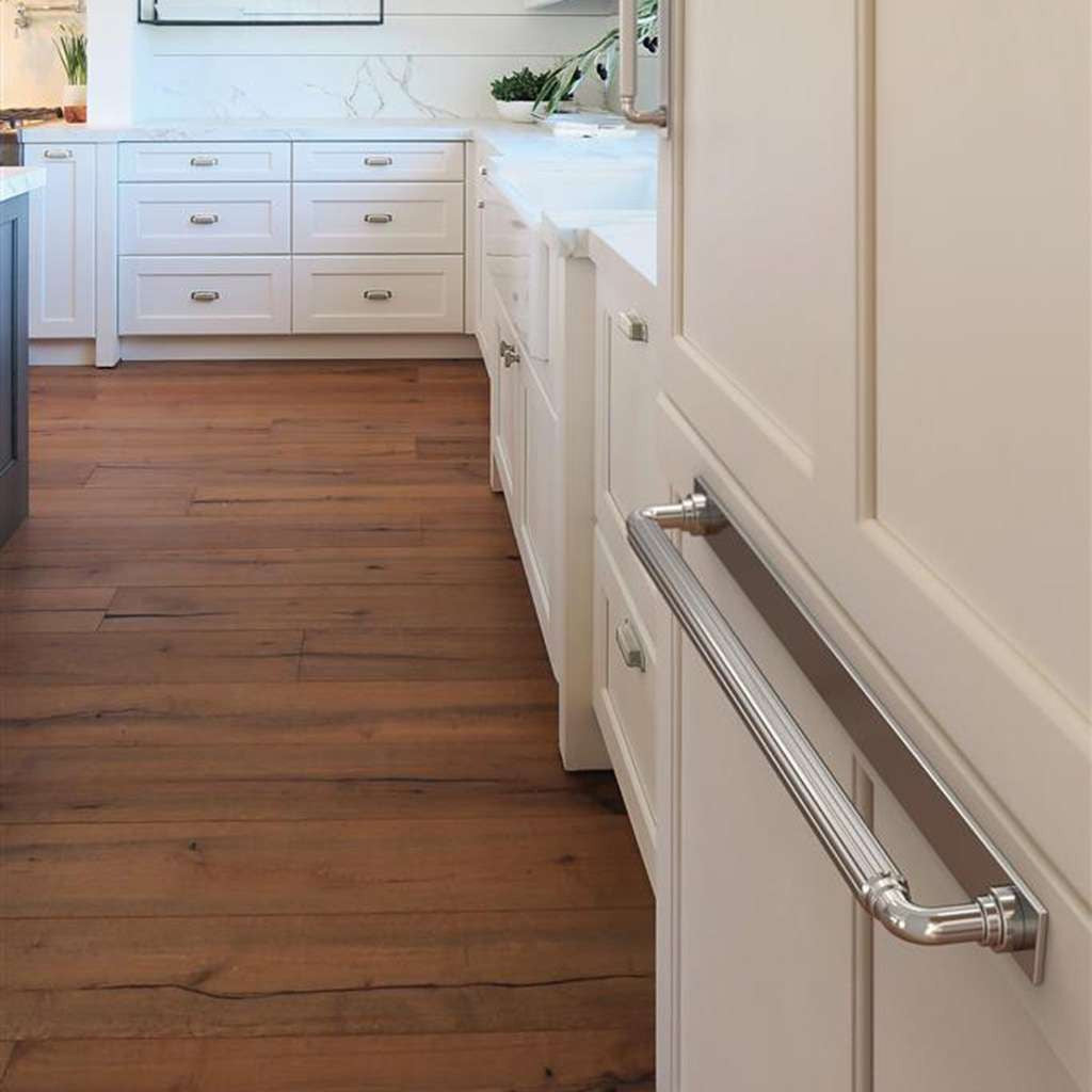 AMEROCK Ladera Rectangle Appliance Pull Backplate in Polished Nickel 18" BP37770PN Mounted