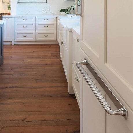 AMEROCK Ladera Rectangle Appliance Pull Backplate in Polished Nickel 18" BP37770PN Mounted