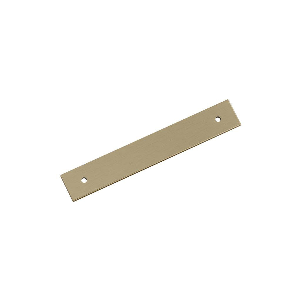 AMEROCK Ladera Rectangle Cabinet Handle Backplate in Golden Champagne 128mm BP37763BBZ