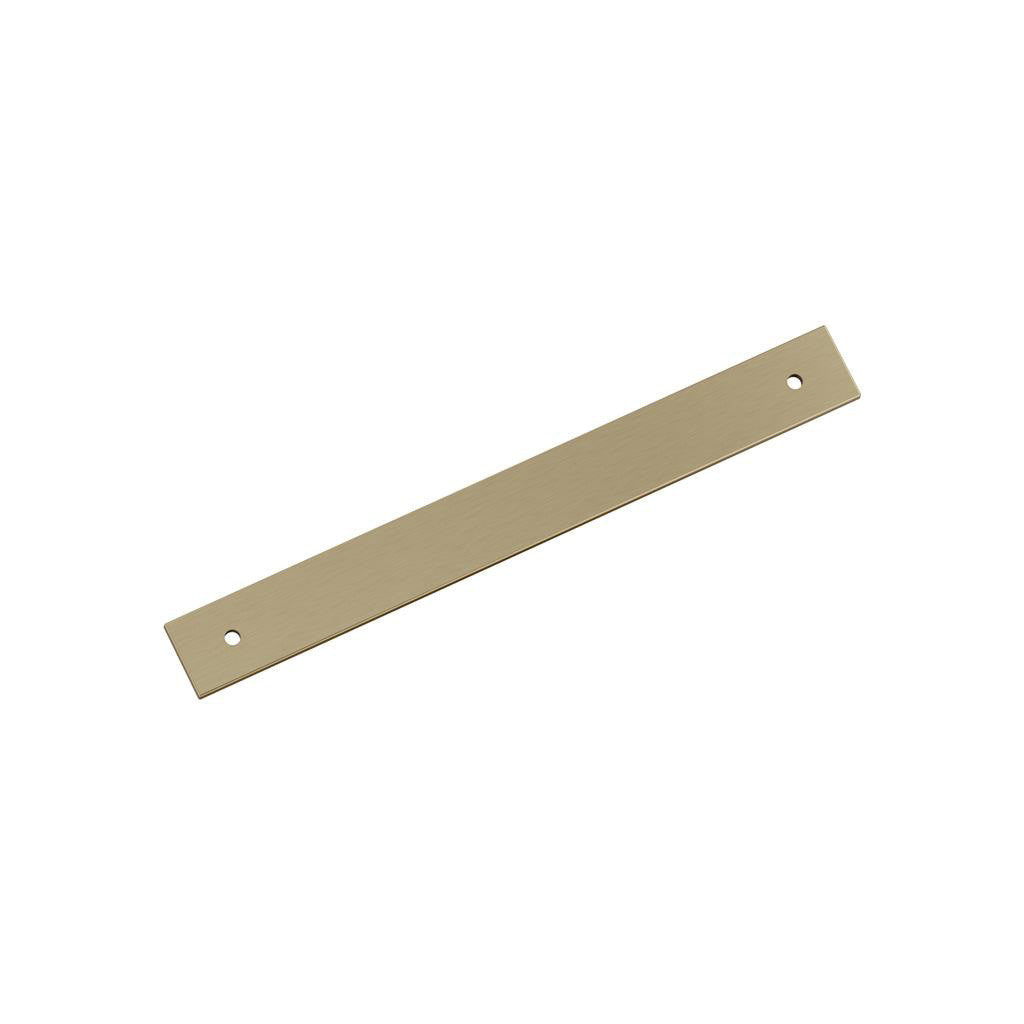 AMEROCK Ladera Rectangle Cabinet Handle Backplate in Golden Champagne 192mm BP37765BBZ