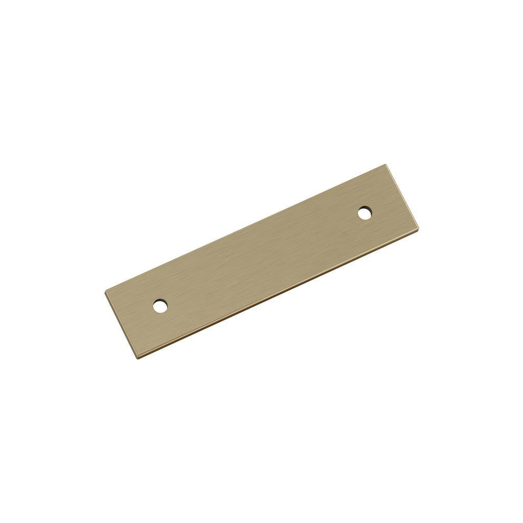 AMEROCK Ladera Rectangle Cabinet Handle Backplate in Golden Champagne 3" BP37761BBZ
