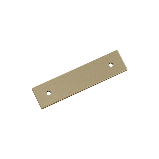 AMEROCK Ladera Rectangle Cabinet Handle Backplate in Golden Champagne 3" BP37761BBZ