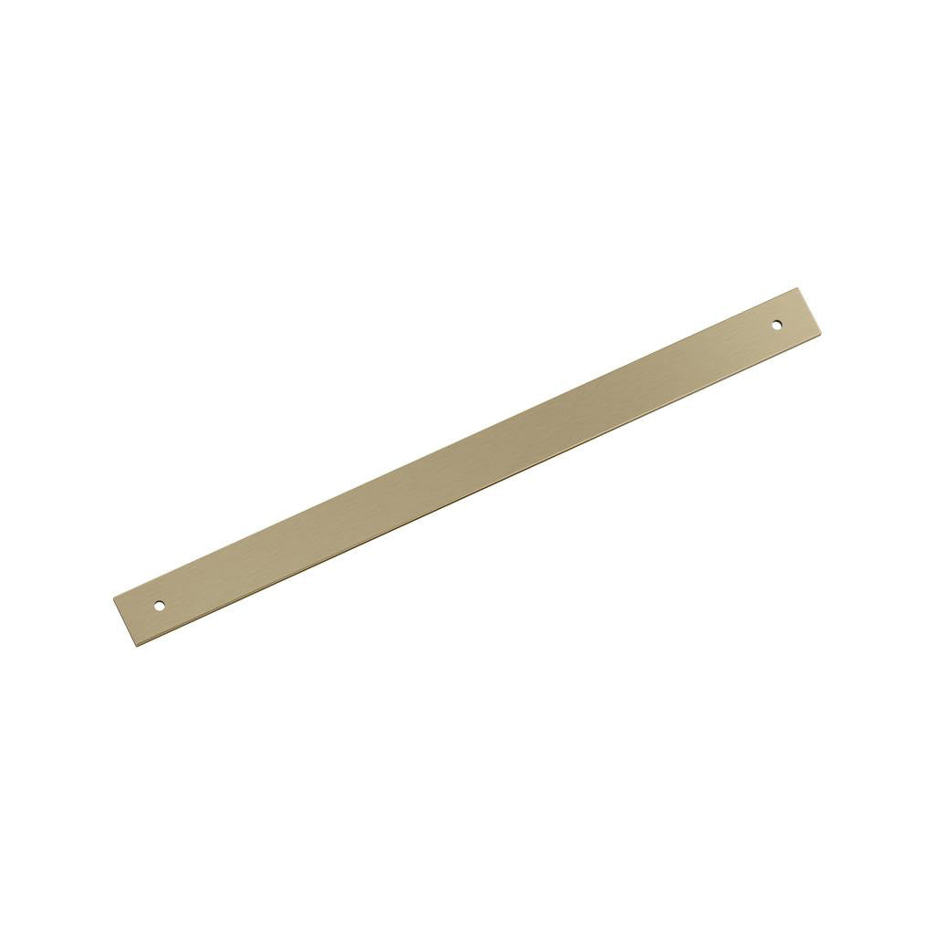 AMEROCK Ladera Rectangle Cabinet Handle Backplate in Golden Champagne 320mm BP37768BBZ