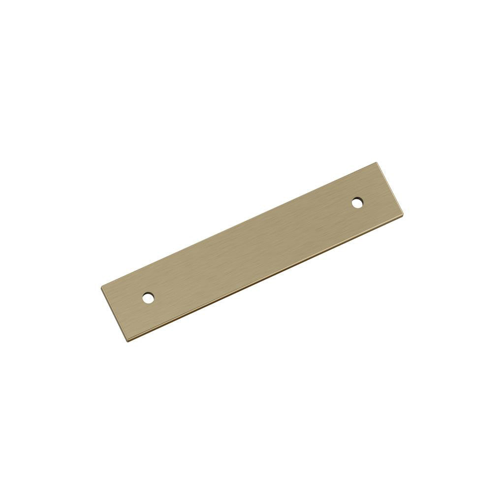 AMEROCK Ladera Rectangle Cabinet Handle Backplate in Golden Champagne 96mm BP37762BBZ