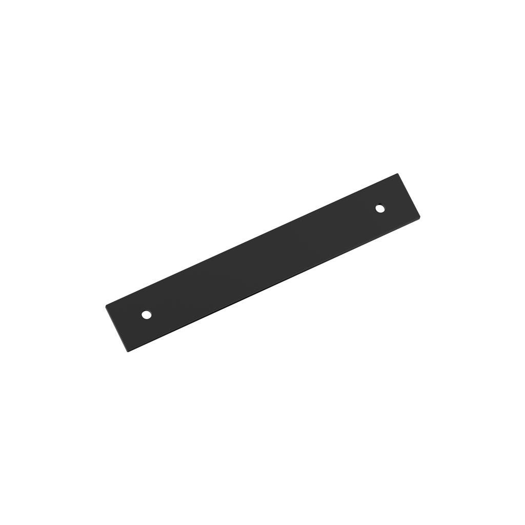 AMEROCK Ladera Rectangle Cabinet Handle Backplate in Matte Black 128mm BP37763MB