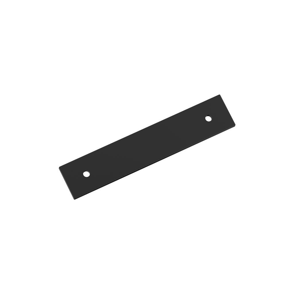 AMEROCK Ladera Rectangle Cabinet Handle Backplate in Matte Black 96mm BP37762MB