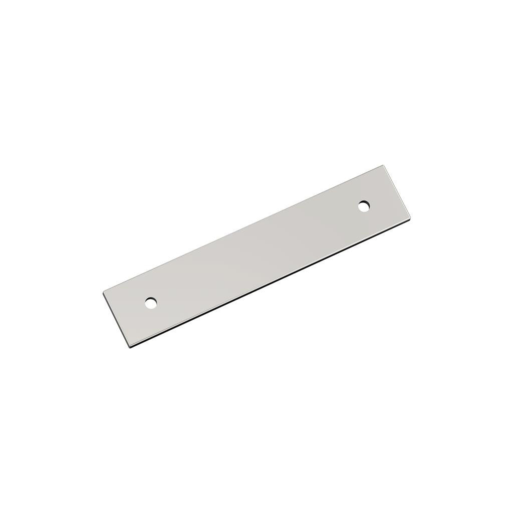 AMEROCK Ladera Rectangle Cabinet Handle Backplate in Polished Nickel 96mm BP37762PN