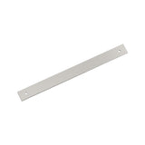 AMEROCK Ladera Rectangle Cabinet Handle Backplate in Satin Nickel 256mm BP37767G10