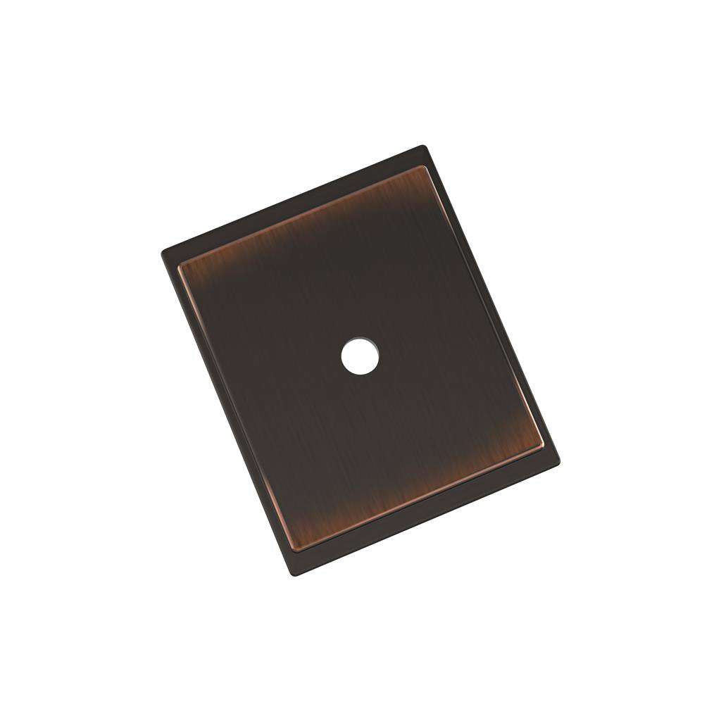 AMEROCK Maymont 1-5/8" Rectangle Cabinet Knob Backplate in Oil Rubbed Bronze BP37586ORB