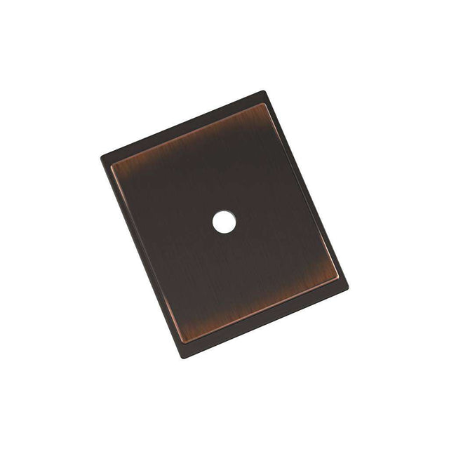 AMEROCK Maymont 1-5/8" Rectangle Cabinet Knob Backplate in Oil Rubbed Bronze BP37586ORB