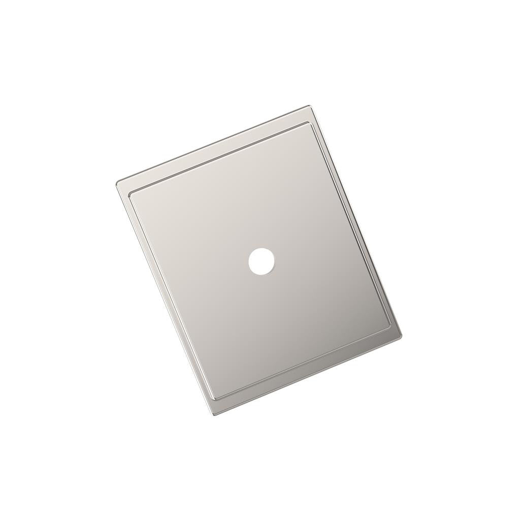 AMEROCK Maymont 1-5/8" Rectangle Cabinet Knob Backplate in Polished Nickel BP37586PN