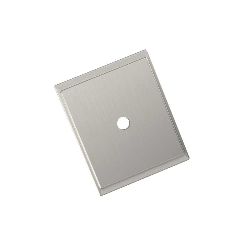 AMEROCK Maymont 1-5/8" Rectangle Cabinet Knob Backplate in Satin Nickel BP37586G10