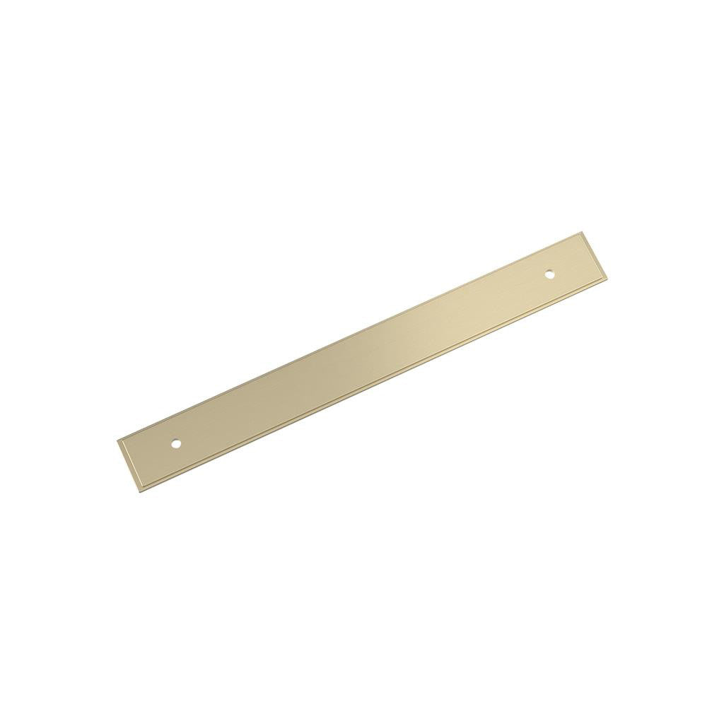 AMEROCK Maymont Rectangle Cabinet Handle Backplate in Golden Champagne 192mm BP37591BBZ