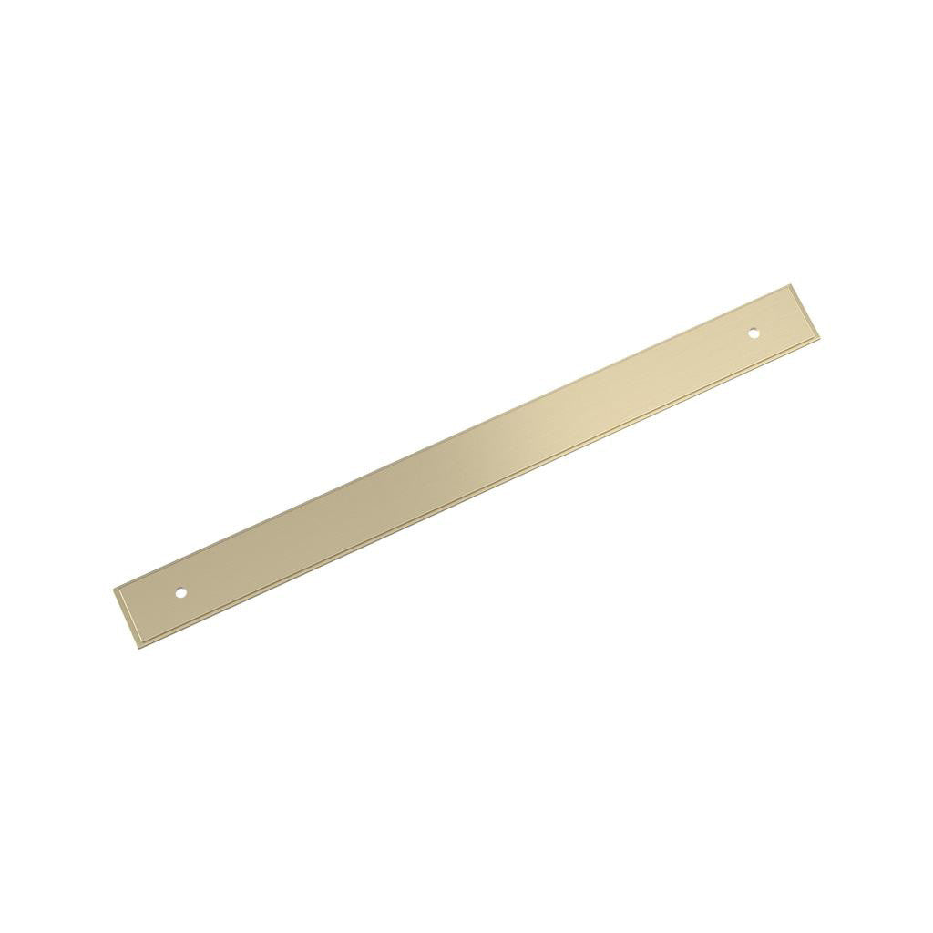 AMEROCK Maymont Rectangle Cabinet Handle Backplate in Golden Champagne 256mm BP37593BBZ