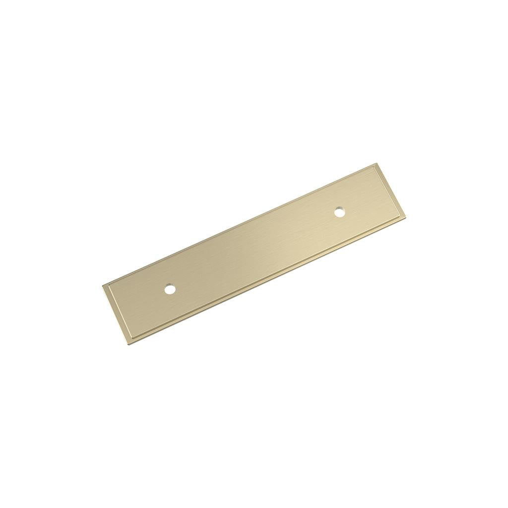 AMEROCK Maymont Rectangle Cabinet Handle Backplate in Golden Champagne 3" BP37587BBZ