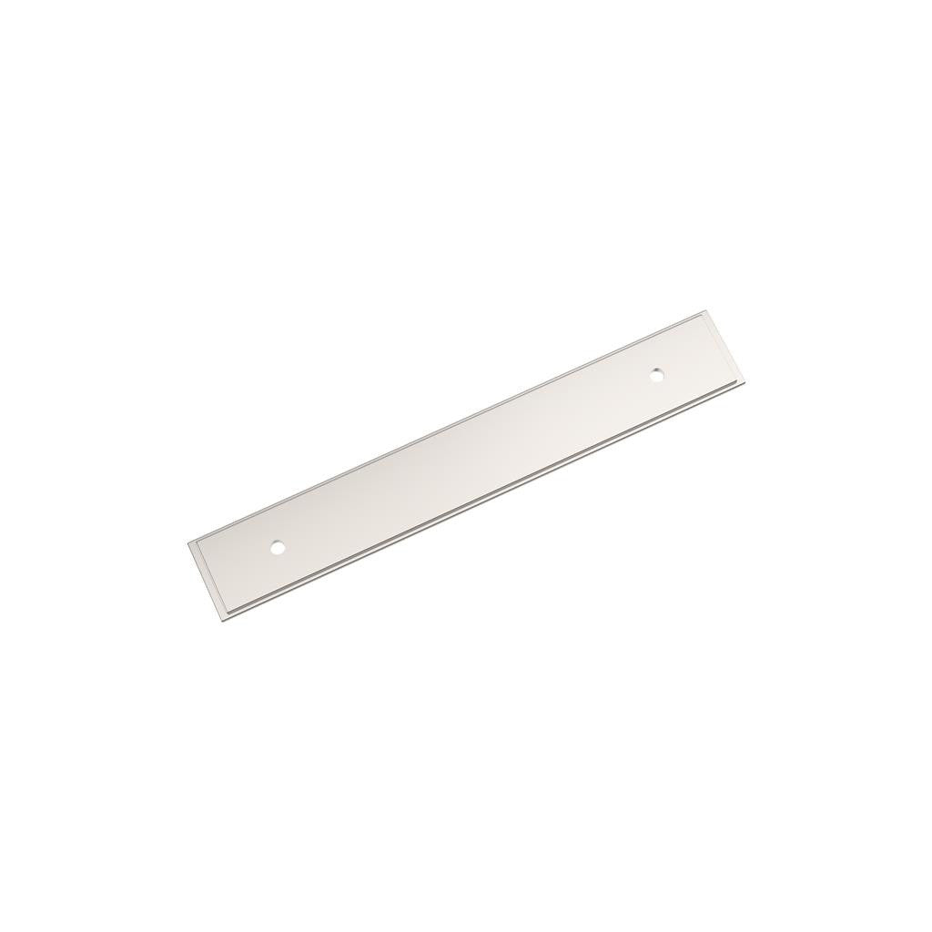 AMEROCK Maymont Rectangle Cabinet Handle Backplate in Polished Nickel 128mm BP37589PN