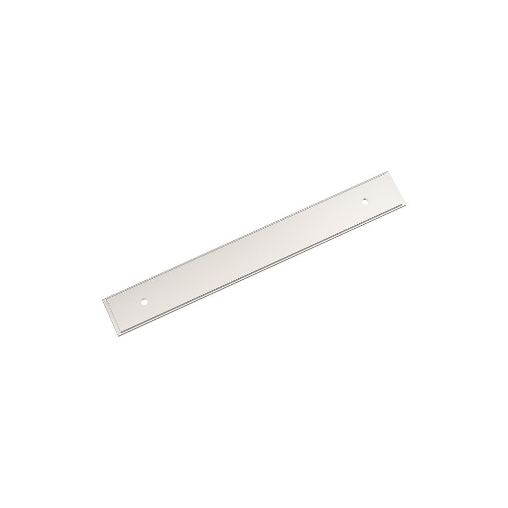 AMEROCK Maymont Rectangle Cabinet Handle Backplate in Polished Nickel 160mm BP37590PN