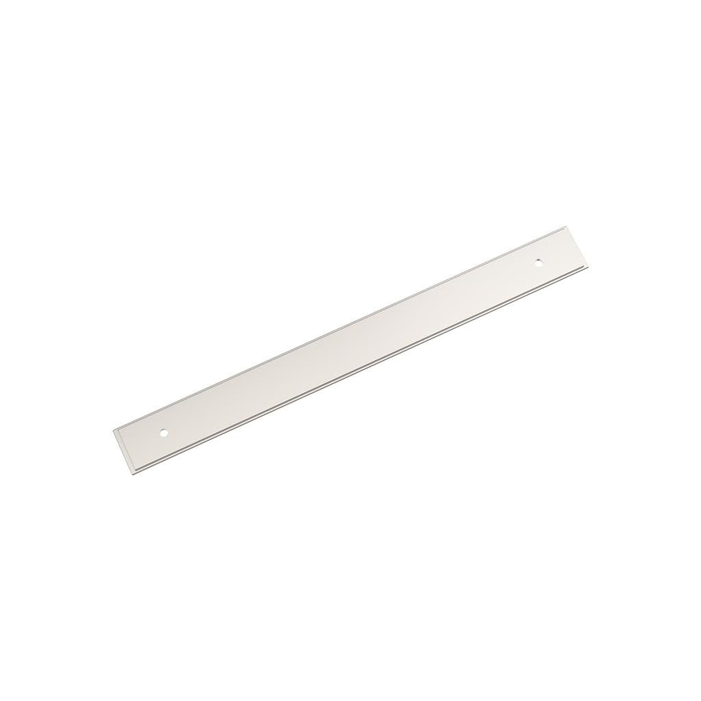 AMEROCK Maymont Rectangle Cabinet Handle Backplate in Polished Nickel 224mm BP37592PN