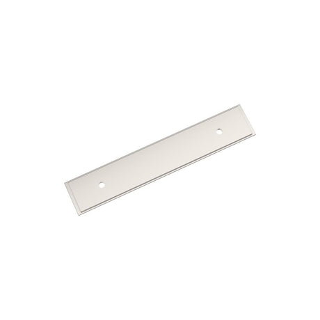 AMEROCK Maymont Rectangle Cabinet Handle Backplate in Polished Nickel 96mm BP37588PN