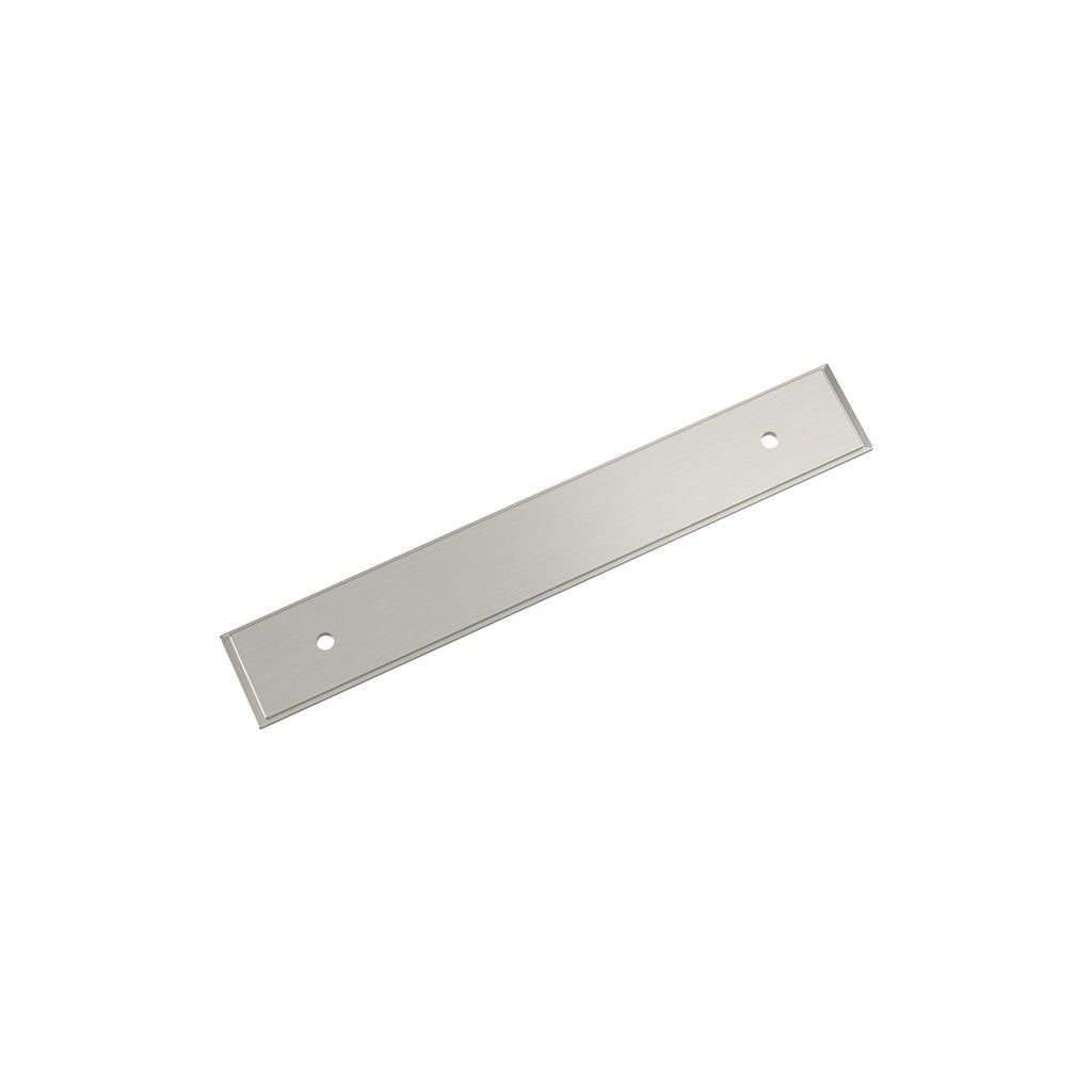 AMEROCK Maymont Rectangle Cabinet Handle Backplate in Satin Nickel 128mm BP37589G10
