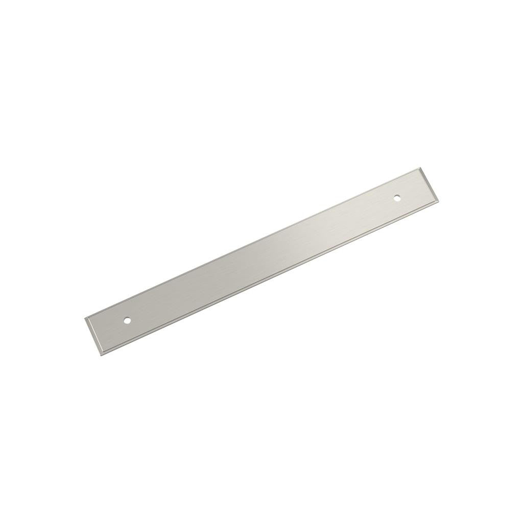 AMEROCK Maymont Rectangle Cabinet Handle Backplate in Satin Nickel 192mm BP37591G10