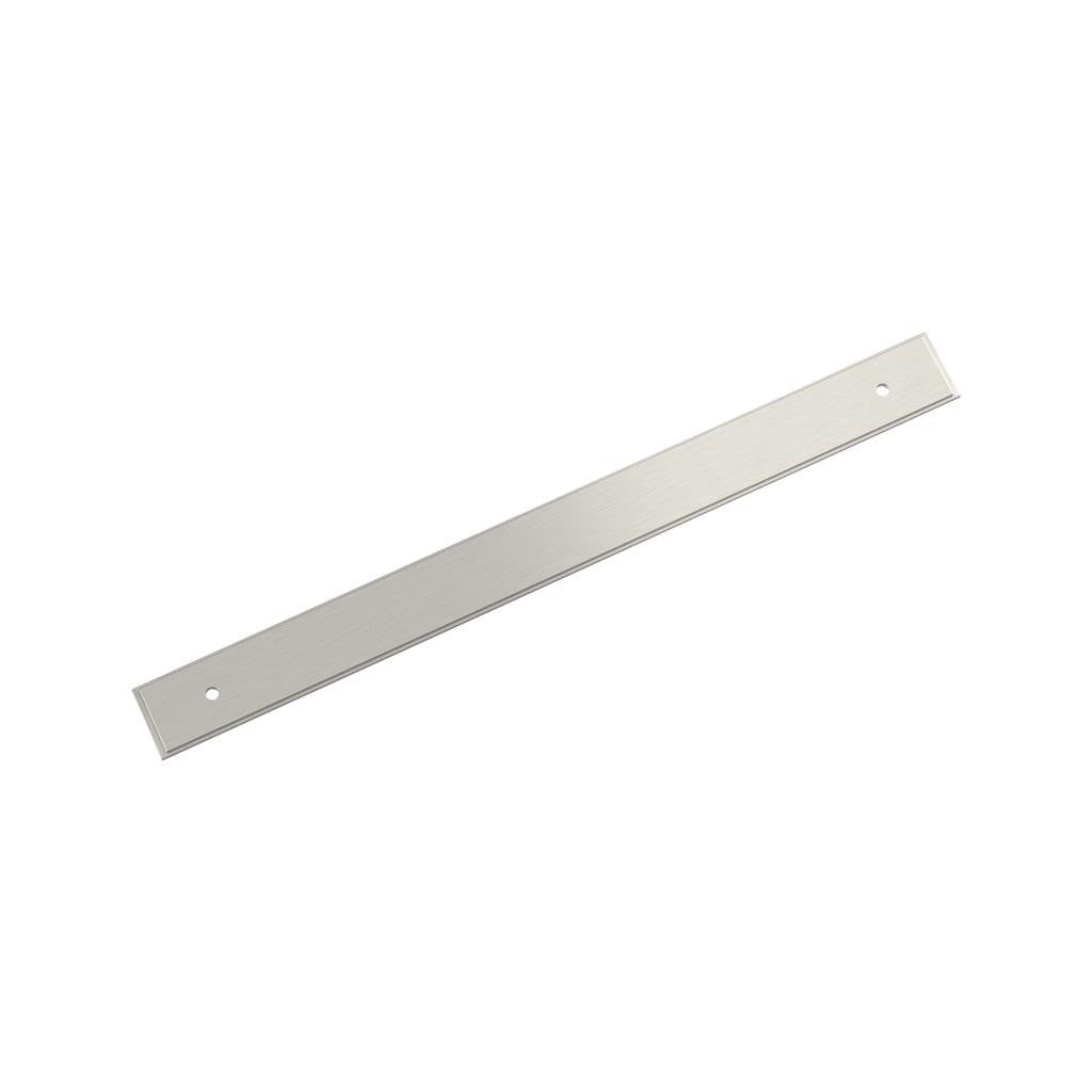 AMEROCK Maymont Rectangle Cabinet Handle Backplate in Satin Nickel 256mm BP37593G10