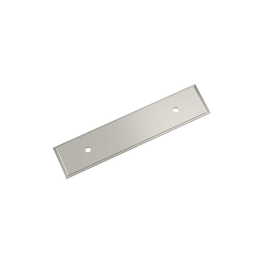 AMEROCK Maymont Rectangle Cabinet Handle Backplate in Satin Nickel 3" BP37587G10