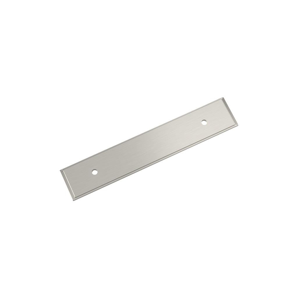 AMEROCK Maymont Rectangle Cabinet Handle Backplate in Satin Nickel 96mm BP37588G10