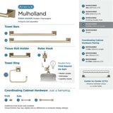 AMEROCK Mulholland 6-13/16" Long Hanging Towel Ring in Golden ChampagneBH36022BBZ Collection