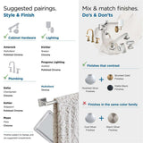 AMEROCK Mulholland 6-13/16" Long Hanging Towel Ring in Polished Chrome BH3602226 Suggested Pairings