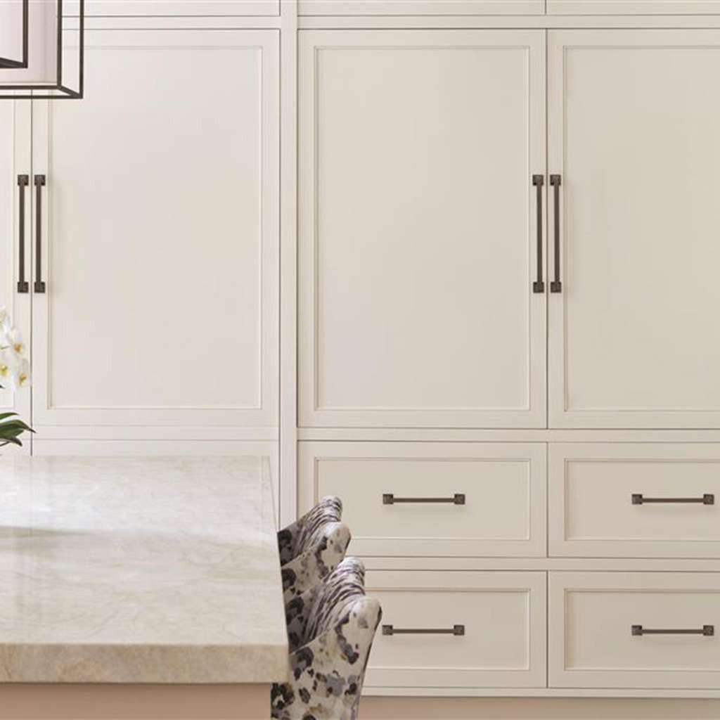 AMEROCK Mulholland Appliance Pulls in Oil Rubbed Bronze 12" BP53532ORB on Cream