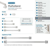 AMEROCK Mulholland Appliance Pulls in Polished Chrome 12" BP5353226 Collection
