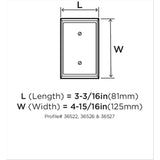 AMEROCK Mulholland Duplex Outlet Wall Plate in Golden Champagne BP36522BBZ Specs