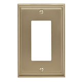 AMEROCK Mulholland GFI Rocker Switch Wall Plate in Golden Champagne Single BP36518BBZ