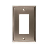 AMEROCK Mulholland GFI Rocker Wall Plate in Satin Nickel Single BP36518G10