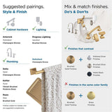 AMEROCK Mulholland Pivoting Toilet Paper Holder in Champagne Bronze BH36021CZ Suggested Pairings