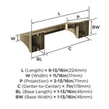 AMEROCK Mulholland Pivoting Toilet Paper Holder in Golden Champagne BH36021BBZ Specs