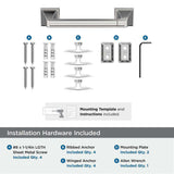 AMEROCK Mulholland Pivoting Toilet Paper Holder in Polished Chrome BH3602126 Installation Hardware