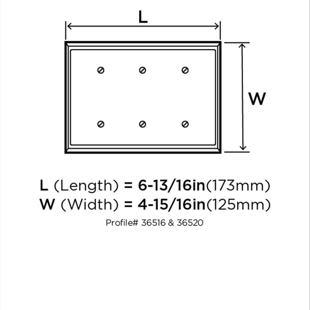 AMEROCK Mulholland Toggle Switch Wall Plate in Black Bronze Triple BP36516BBR Specs