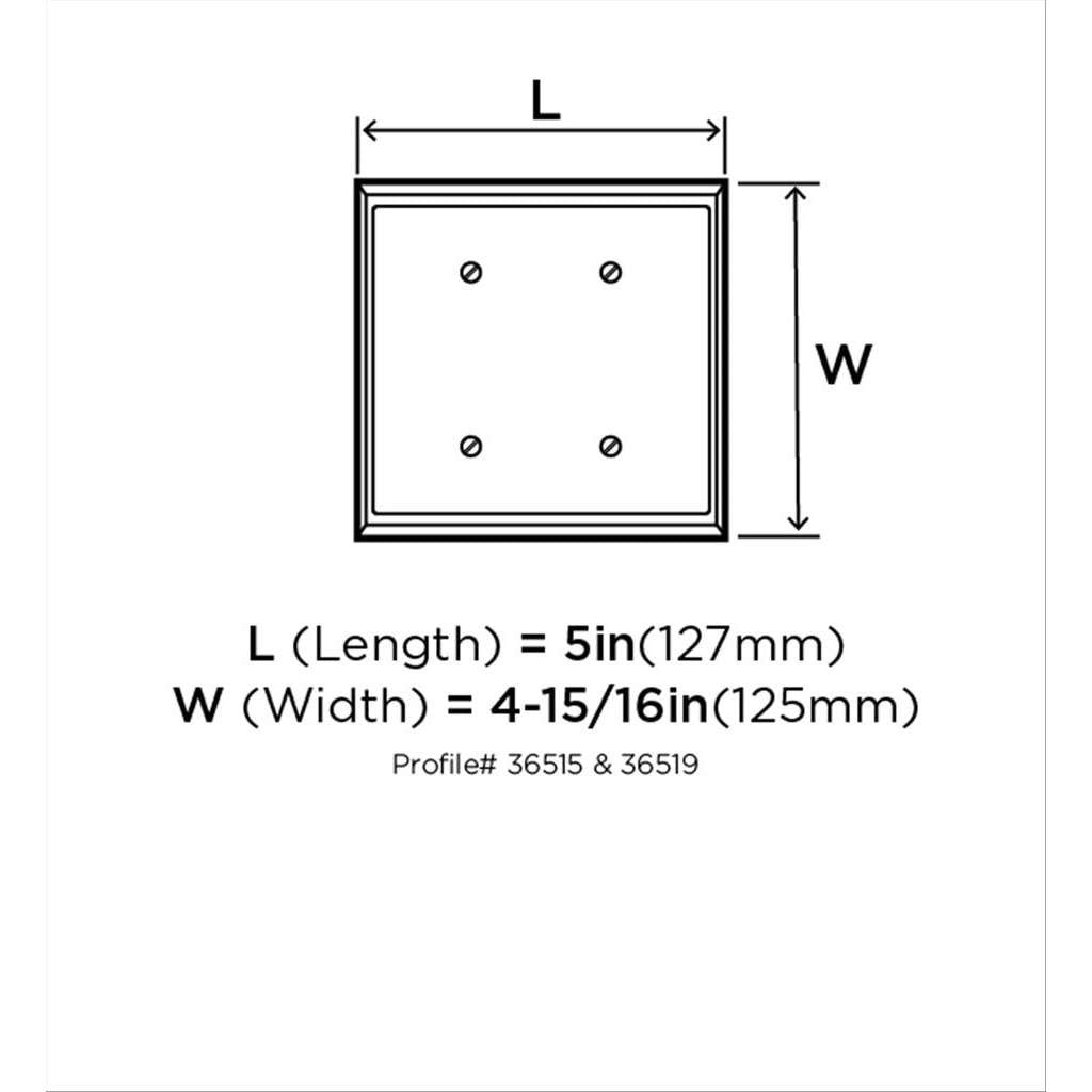 AMEROCK Mulholland Toggle Switch Wall Plate in Golden Champagne Double BH36515BBZ Specs