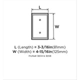 AMEROCK Mulholland Toggle Switch Wall Plate in Golden Champagne Single BH36514BBZ Specs