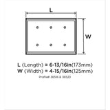 AMEROCK Mulholland Toggle Switch Wall Plate in Golden Champagne Triple BH36516BBZ Specs