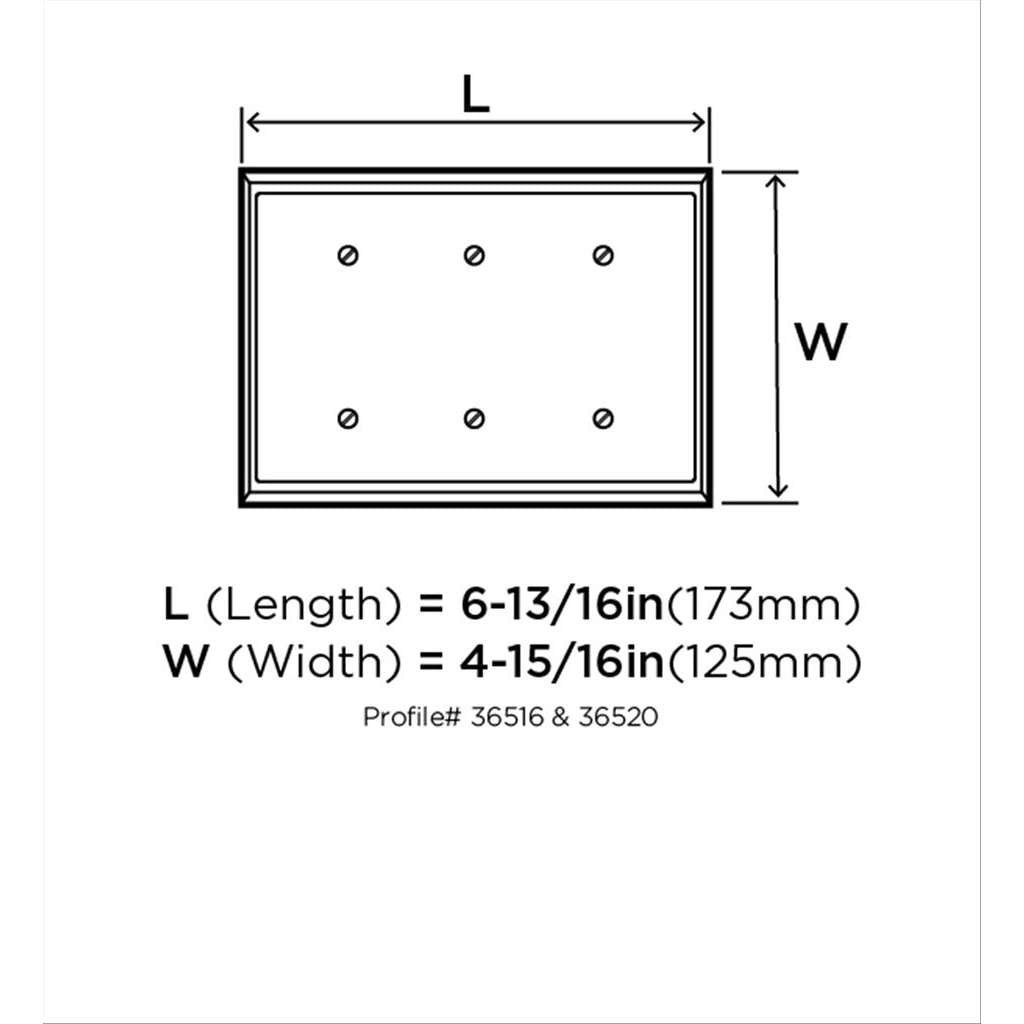 AMEROCK Mulholland Toggle Switch Wall Plate in Satin Nickel Triple BH36516G10 Specs