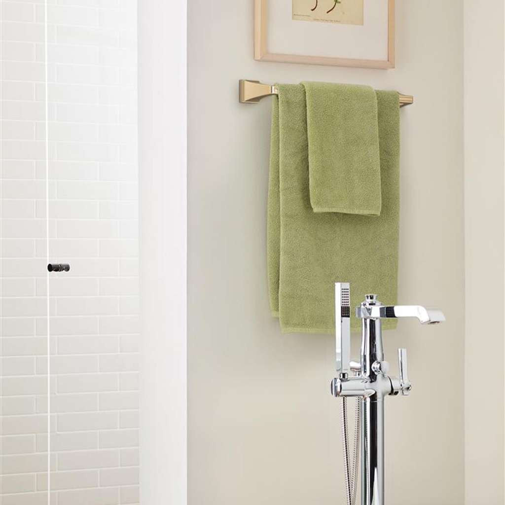 AMEROCK Mulholland Towel Bar in Champagne Bronze 18" BH36023CZ in Bathroom