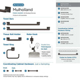 AMEROCK Mulholland Towel Bar in Oil Rubbed Bronze 18" BH36023ORB Collection