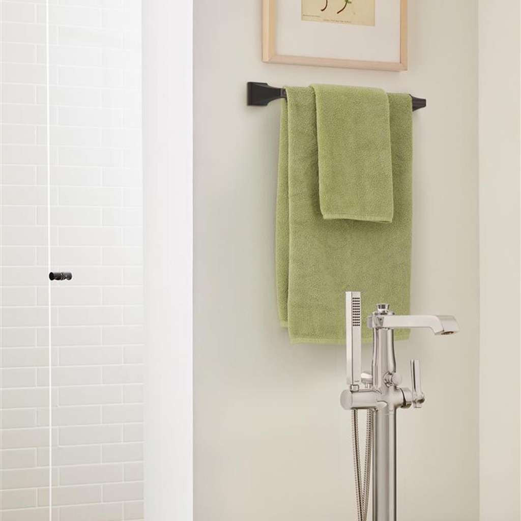 AMEROCK Mulholland Towel Bar in Oil Rubbed Bronze 18" BH36023ORB in Bathroom